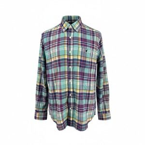 Simply Southern Mens Plaid Long Sleeve Button Down Shirt XL Cotton Flannel